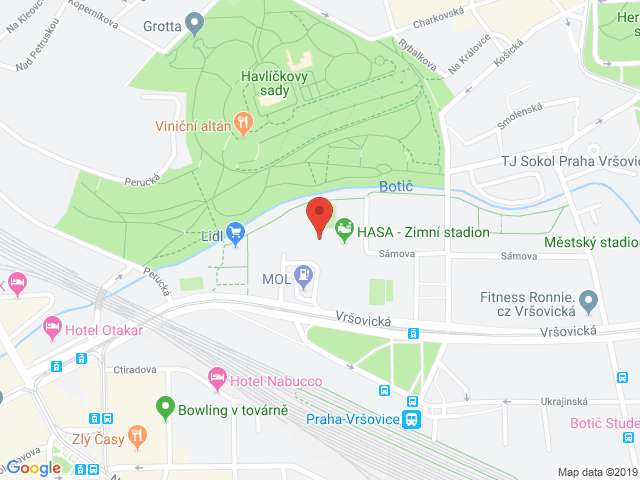 Google map: Sámova 1, 101 00 Praha 10