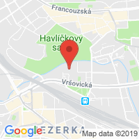 Google map: Sámova 1, Praha 10